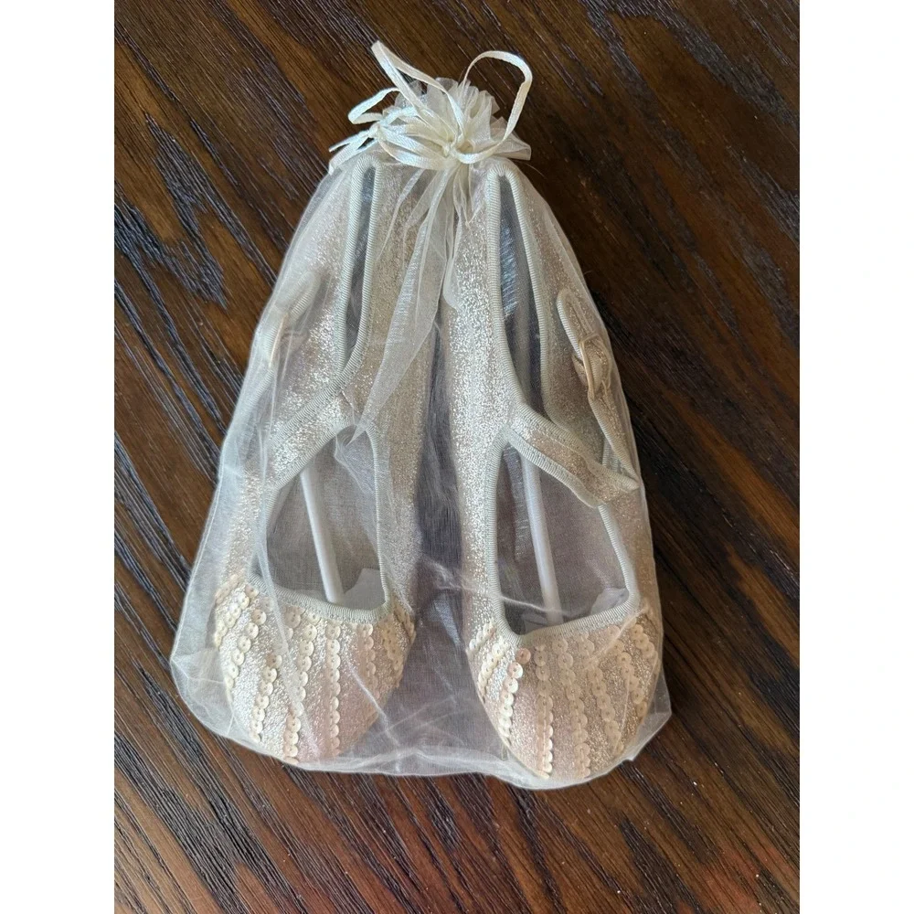 Joyfolie Ballet Flats Kids Size 4 Champagne Gold New Sequin Mary Jane Shoes